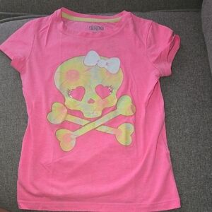 Circo Kids Pink Skull Graphic Tee